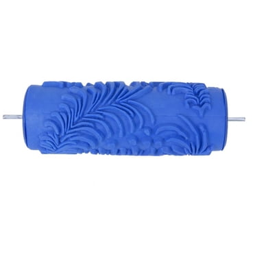 GROWTH TANK Rouleaux de Peinture à Motif de Fleurs Empaistiques de 15 cm pour Décoration Murale pour Peinture Bricolage - Bleu O10