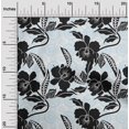 thumbnail image 2 of oneOone Rayon Black Fabric Asian Floral Craft Projects Decor Fabric Printed By The Yard 56 Inch Wide, 2 of 4