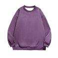 thumbnail image 2 of KIHOUT Chandails à Manches Longues pour Hommes T-Shirts Décontractés Mode Chandails à Col Rond Unis Pulls Hauts Chandail PP/L, 2 of 4