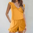 thumbnail image 1 of EQWLJWE Summer Saving!2024 One Piece Swimsuit Women Built In Bra Shorts Bathing Suits Full Coverage Ruffle Romper Swimsuits with Pockets, 1 of 6