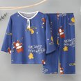 thumbnail image 1 of Tenue d'Intérieur d'Été à Manches Courtes Imprimée pour Garçons et Filles, 1 of 5