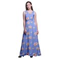 thumbnail image 1 of Bimba Robe Longue Sans Manches pour Femmes à Imprimé Floral Style Chic Maxi-Robe-Xxx-Grand, 1 of 6