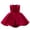 Red, variant on Girls Dresses Kids Baby Girls Solid Color Bowknot Princess Party Dress Flower Girl Tutu Dress for Weddings Robe Ado Fille Red 4 Years-5 Years
