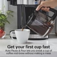thumbnail image 3 of Hamilton Beach 2-Way Programmable Coffee Maker, 12 Cup Glass Carafe And Single Serve Coffee Maker, Black with Stainless Steel Accents, 49980RG, 3 of 8