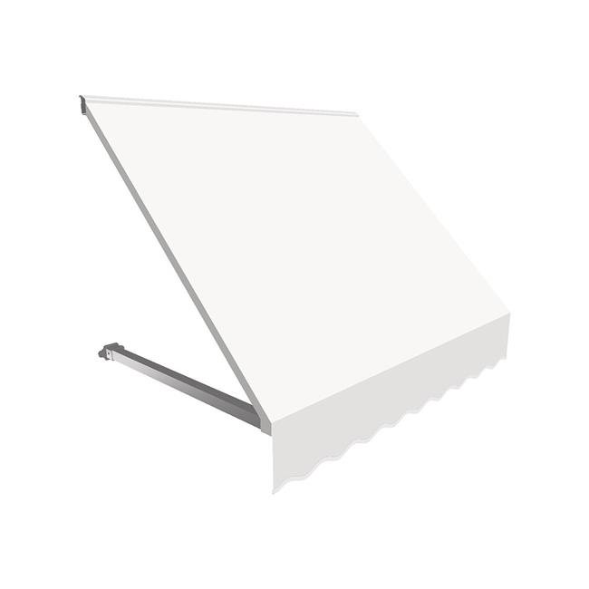 Awntech CR32-US-3W Auvent Rétro pour Fenêtre et Entrée de 3,38 Pi, Dallas, Blanc Cassé - 44 x 24 Po