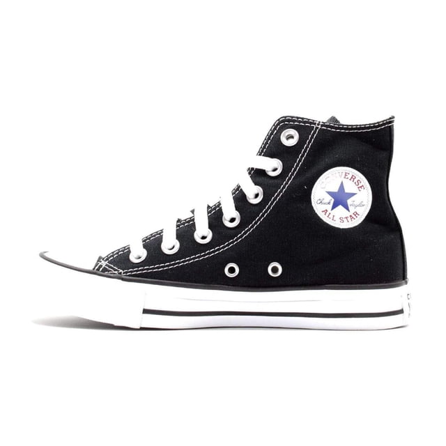 Converse Chuck Taylor All Star en Toile à Tige Haute, Noir/blanc, 7.5 Femmes/5.5 Hommes