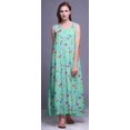 thumbnail image 3 of Bimba Robe de Nuit en Rayonne pour Femmes Maxi Imprimée Tenue de Sommeil Robe de Nuit-TP, 3 of 5