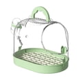 thumbnail image 4 of GROWTH TANK Bird Cage Multipurpose Parrot Outing Cage Bird Carrier for Parrotlets Cockatiels Green, 4 of 9