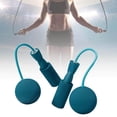 thumbnail image 2 of enqiretly Cordless Jumping Rope Gym Exercise Fitness Weighted Jump Rope for Kids Ball dia6.5cm Blue, 2 of 5