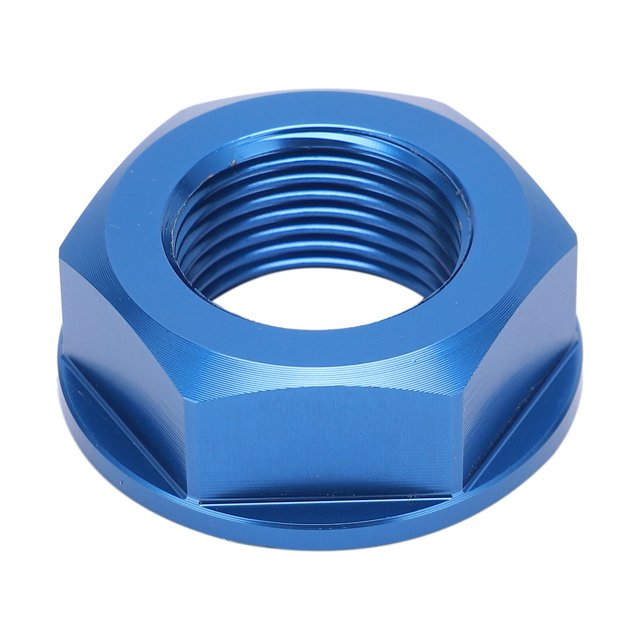 Écrou d'Essieu de Roue, Anodisé M20xP1.5 Écrou de Moyeu de Roue de Moto en Aluminium pour Autocycle Bleu, Jaune