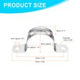 thumbnail image 2 of Uxcell 50pcs 1 3/8-Inch 35mm Conduit Clamps M35 U Tube Pipe Clamp Stainless Steel Rigid Pipe Strap Bracket, 2 of 6