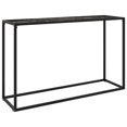 thumbnail image 1 of vidaXL Console Table Black 120x35x75 cm Tempered Glass, 1 of 4