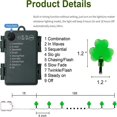 thumbnail image 3 of St. Patricks Day Shamrocks Lights 10FT 20LED Outdoor Decorative String Lights  Battery Operated Lucky Clover Light with Twinkle Waterproof for Party Garden Home Decor, 3 of 8
