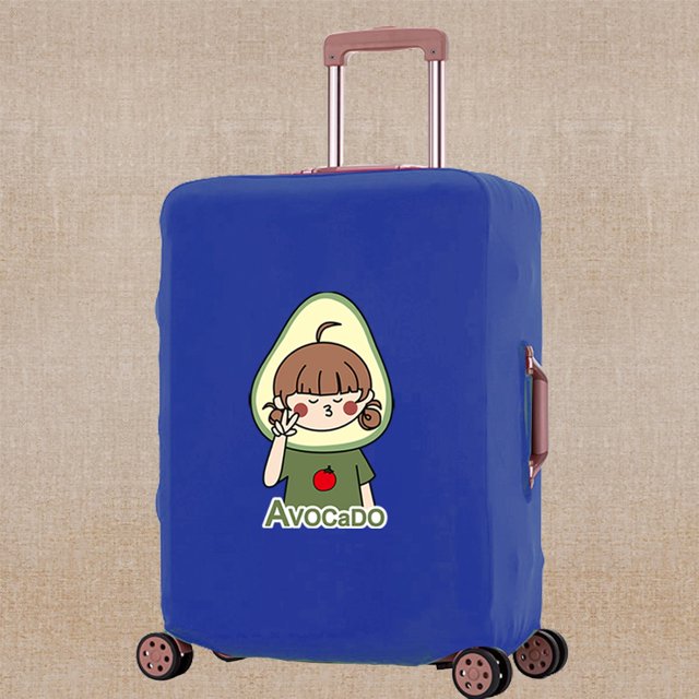 Luggage Cover Elasticity Dust-proof Trolley Protective Case Apply To 18-32 Inch Suitcase Avocado Print Travel Accessory Covers 8Avocado011 L (26-28inch)