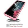 thumbnail image 3 of Supershield Case for Samsung Galaxy S22 Ultra 5G, Dual Layer Military Grade Drop Proof Protective Cover Hard Shell Sturdy Durable Phone Case - Pink, 3 of 3