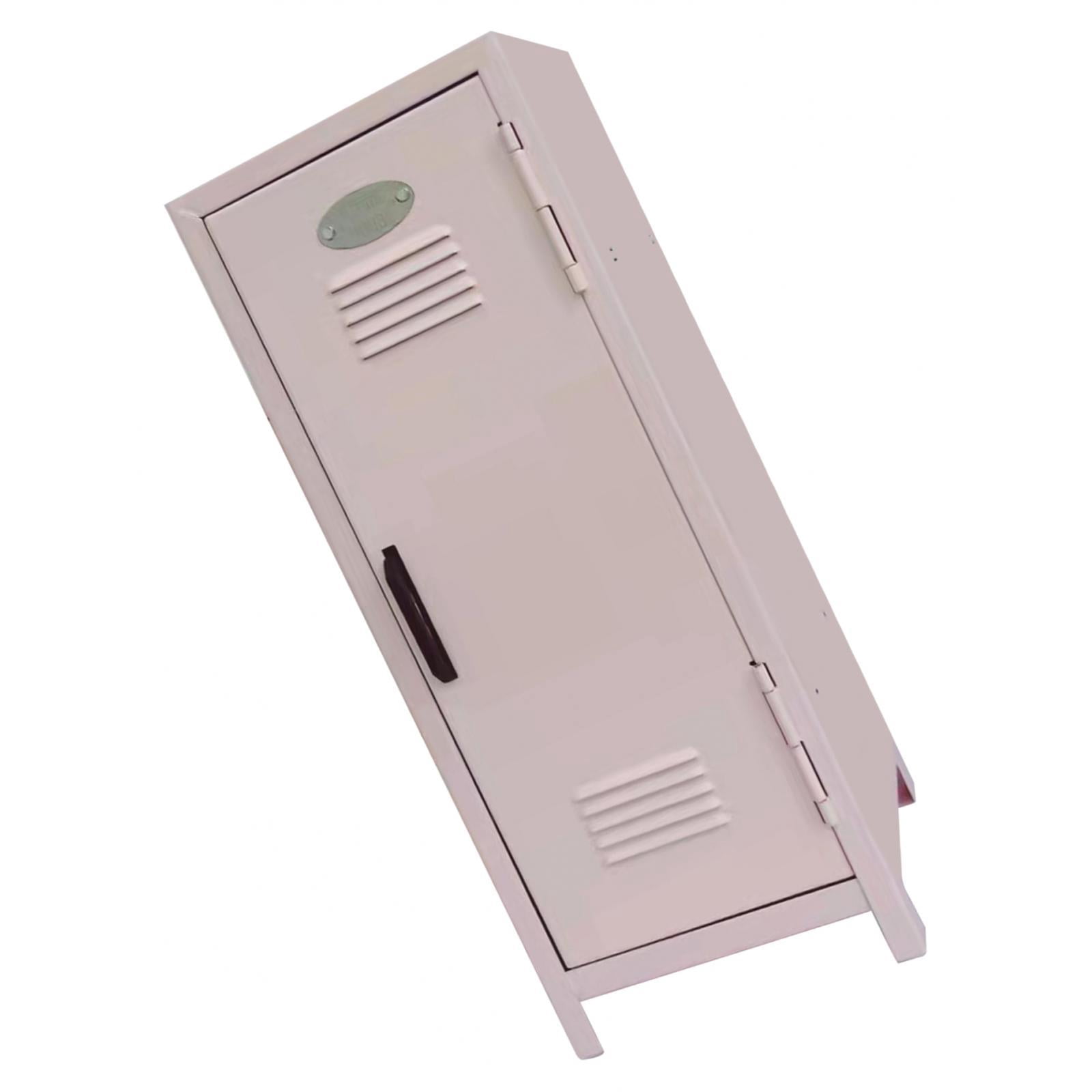 DOLITY Make Up Storage Cabinet, Jewelry Cabinet with Vertical Filing Cabinet, Cosmetics Pink
