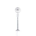 thumbnail image 3 of Lampe de Rue Miniature 1:87 Échelle Décorative LED Signal Lampe Micro-Paysage Accessoires Sable DIY Simulation Lamppost Train Argent (Lumière Chaude), 3 of 7