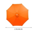 thumbnail image 2 of Parasol de Terrasse Extérieur Grand de 108 Pouces à 6 Baleines, Parasol de Marché pour Table – Résistant aux UV, Parasol de Piscine 190T Robuste et Imperméable, Toile de Remplacement pour Parasol, Housse Supérieure de Remplacement (Cadre Non Inclus), 2 of 6