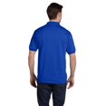 thumbnail image 3 of Hanes Cotton-Blend Men`s Jersey Polo, S, Deep Royal, 3 of 3