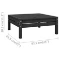 thumbnail image 4 of vidaXL Garden Footstool Black Solid Pinewood, 4 of 4