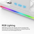 thumbnail image 4 of VR Controller Charging Stand with RGB Lighting, Fast Charging, 2 Rechargeable Batteries for VR Headset and Controllers, 4 of 7