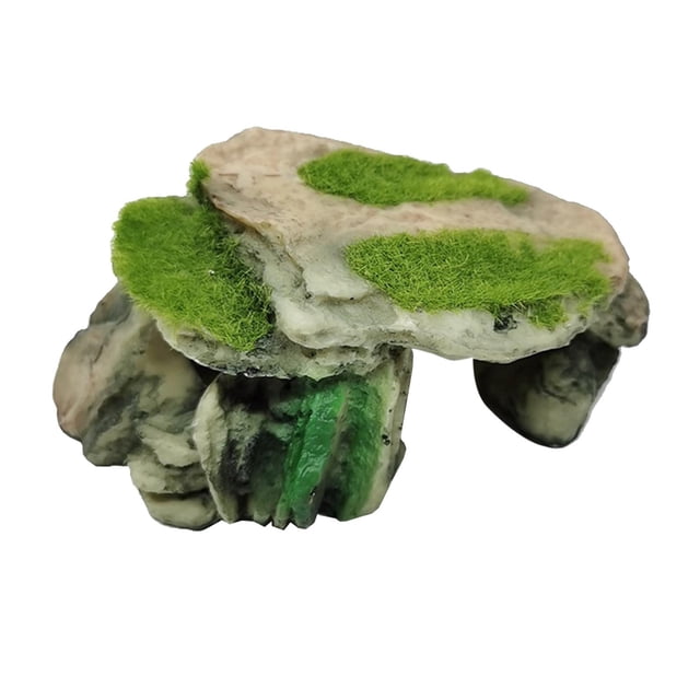 DOLITY Simuler Rocher Pierre Reptile Cachette Grotte Serpent Tortue Cache Repos Tank I