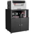 thumbnail image 1 of Yiwa Metal Storage Cupboard with Adjustable Shelf, Versatile Printer Stand & Mobile Filing Cabinet for Home Office or Garage, 1 of 9