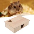 thumbnail image 4 of Hamster Hideout Hut, Corrosion Resistance Wear Resistance Hamster House Log Multifunction  For Pets Moving, 4 of 8