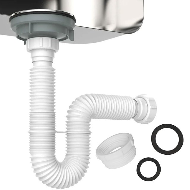 WinWay Easy install Flexible P Trap System Adaptable To Various Plumbing Needs At Home