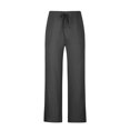 thumbnail image 4 of TIMIFIS Mens Casual Beach Pants Loose Elastic Waist Drawstring Straight Legs Summer Solid Color Cotton and Linen Pants with Pockets - Spring/Summer, 4 of 7