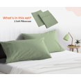 thumbnail image 1 of SGI Bedding 1000 TC Egyptian Cotton Bed Pillowcases Set Queen Size Pillow cases 1000 Count covers for Queen Size - Soft, Durable Sheets Cotton Sheets in 1000 TC Moss, 1 of 6