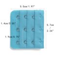 thumbnail image 3 of INSPIRE CHIC Rallonges de Soutien-Gorge pour Femmes à 3 Crochets 3 Rangées Bretelle de Soutien-Gorge Extensible Boucle Crochets Bande de Soutien-Gorge Bleu Vif 5, 3 of 5