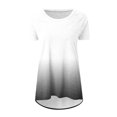 thumbnail image 4 of Tuniques d'Été pour Femmes à Col Rond, Manches Courtes, Coupe Ample, T-Shirts Confortables pour Femmes, Décontractés, Confortables et Fluides, Chemisiers pour Dames, 4 of 5