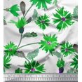 thumbnail image 1 of Soimoi Poly Georgette Fabric Leaves & Aster Flower Printed Craft Fabric by the Yard 52 Inch Wide, 1 of 3