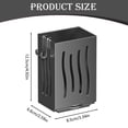 thumbnail image 2 of Product Category Storage Containers Wall Mount Utensil Holder Hanging Storage Organizer With Hooks Chopsticks Holder Cutlery Silverware Holder Storage Caddy For Forks Spoons Towel, 2 of 3