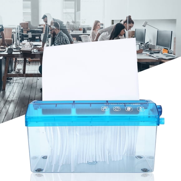 Hand Paper Shredder, Portable Manual Paper Cutter, Low Noise Stationery for Protect Informance Home School