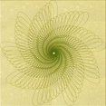 thumbnail image 1 of Ahgly Tapis d'Intérieur Lavable en Machine Carré Transitionnel Jaune Soleil, 6 Pieds Carré, 1 of 7