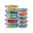 thumbnail image 1 of TechGen Premium Borosilicate Glass Food Storage Containers with Snap Locking Lids, 10 pack, 1 of 5