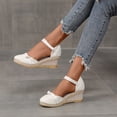 thumbnail image 1 of Weiqiqre Sandales à Enfiler pour Femmes Offres, Chaussures d'Été pour Dames à Plateforme à Talon Compensé à Bout Fermé Sandales Décontractées pour Femmes Rabais, 1 of 9