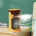 thumbnail image 1 of Iumwxz Small Household Cooler Multi-functional Mini Office Desktop Humidifier USB Portable Conditioning Fan Colorful Night Light Low Noise Wide Grid 1 Pack Yellow, 1 of 9