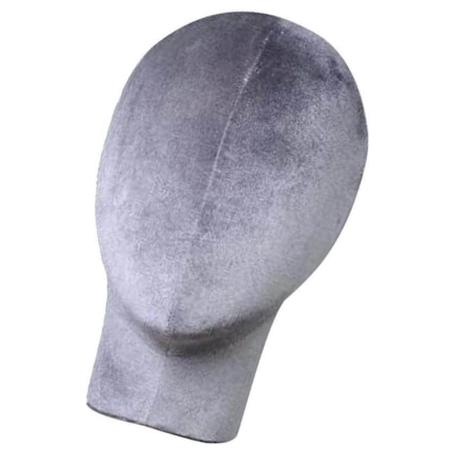 Mannequin Tête de Mannequin Perruques Modèle Tête de Mannequin pour Lunettes Chapeaux Présentoir Gris