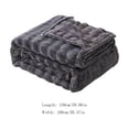 thumbnail image 3 of Tyidzon Throw Blanket Solid Colour Flannel Rabbits Hair Blanket Nap Cover Blanket Heavy Sofa Blanket Velvet Blanket, 3 of 8