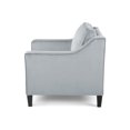 thumbnail image 4 of Milo Fauteuil Club en Velours Contemporain, Gris et Brun Foncé, 4 of 8