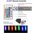 thumbnail image 4 of FSLiving USB-Powered Mini LED Spotlight 360°Rotatable Display Lamp Dimmable Remote Control RGB Mode Silver Shell with USB Cable Accent Lighting Jewelry Showcase Cabinet Lego Model - 1 Pack, 4 of 6