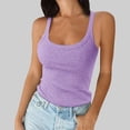 thumbnail image 2 of 2 Pack(Purple 1PCS & Wine 1PCS) Multipack 4 Set Crop Top Women Spaghetti Strap Neck Ribbed Tank Tops Slim Fitted Camisole Basic Sleeveless Layering Shirts, 2 of 4