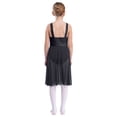 thumbnail image 2 of RUNQHUI Robe de Danse Lyrique Sans Manches pour Filles Justaucorps Color Block Fête Danse Noir 12, 2 of 8