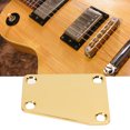 thumbnail image 4 of Bass Neck Plate, Electric Guitar Neckplate Standard Design Trapezoidal With 4pcs Screw For DIY Black,Gold, 4 of 8
