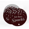 thumbnail image 2 of Inkdotpot Pack Of 50 Real Silver Foil Paper Tags Let Love Sparkle Wedding Favor Hang Tags, 2 of 6