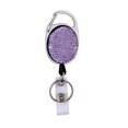 thumbnail image 5 of Color Crystal Rhinestones Badge Reel Work Card Name Tag Retractable Badge Holder Sparkle Bling ID Card Holders Bag Keychain Black, 5 of 5