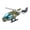 Vert, variante sur HILABEE Hélicoptère en Alliage Moulé sous Pression Décoration de Gâteau Cadeau de Fête Collection Avion Blanc